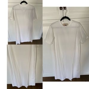 Long white tshirt dress vibe